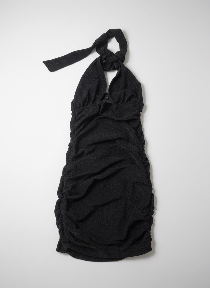 ✨ Robe noire fine pailletée, idéale pour vos soirées ✨