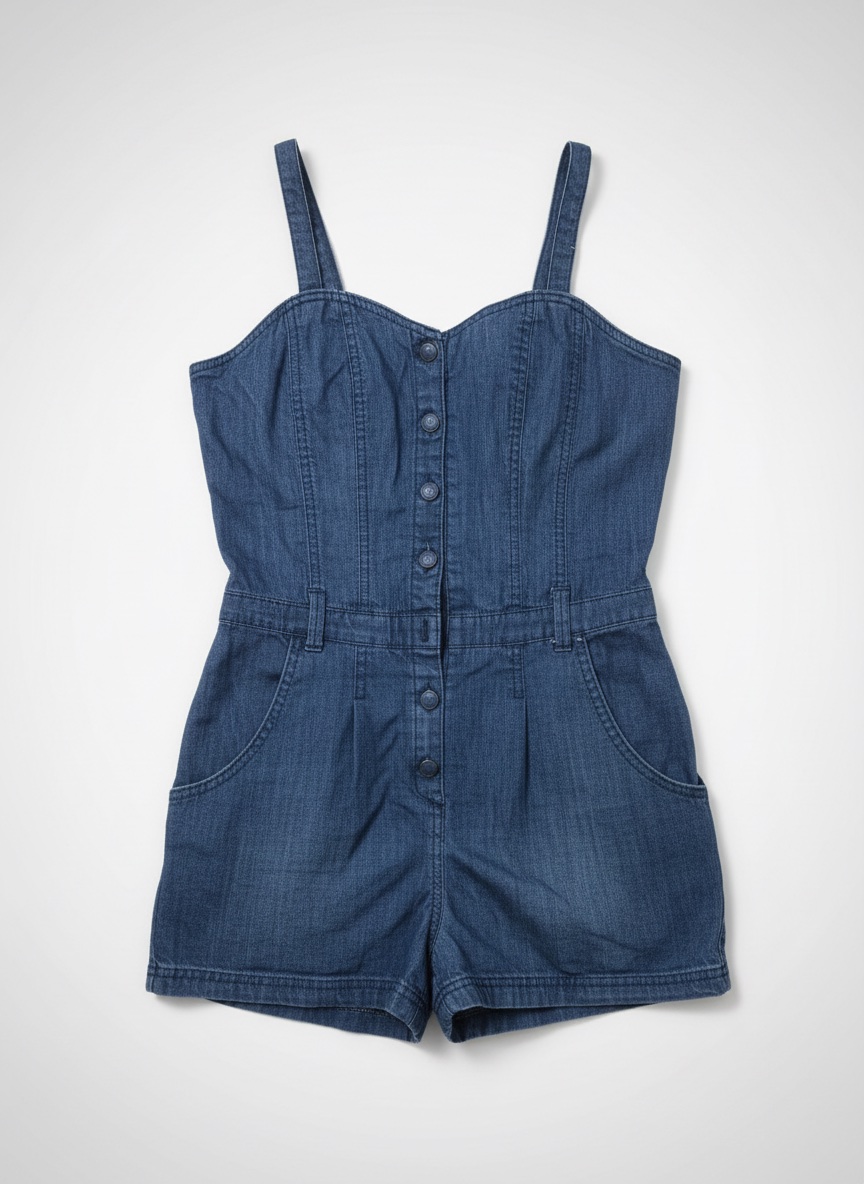 Salopette mini en denim 👖✨