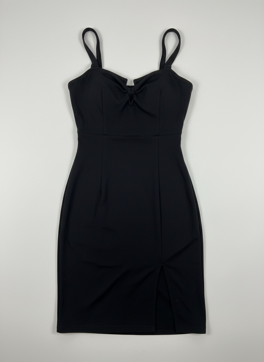 Robe noire de soirée élégante 