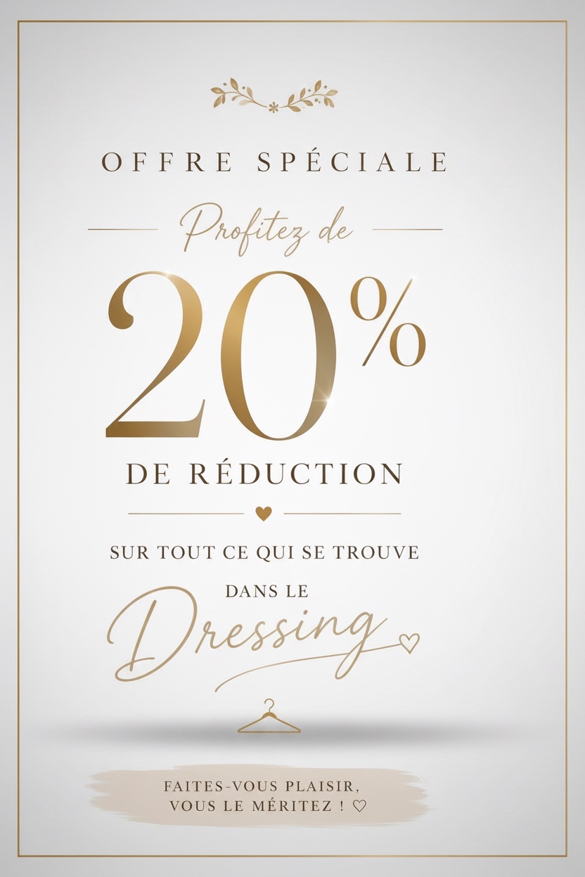 Profitez d'une reduction de 20% toute la semaine🙌🏻😍