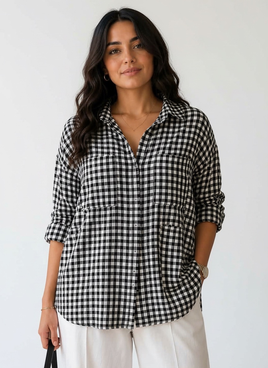 Chemise à carreaux Promod 💯coton