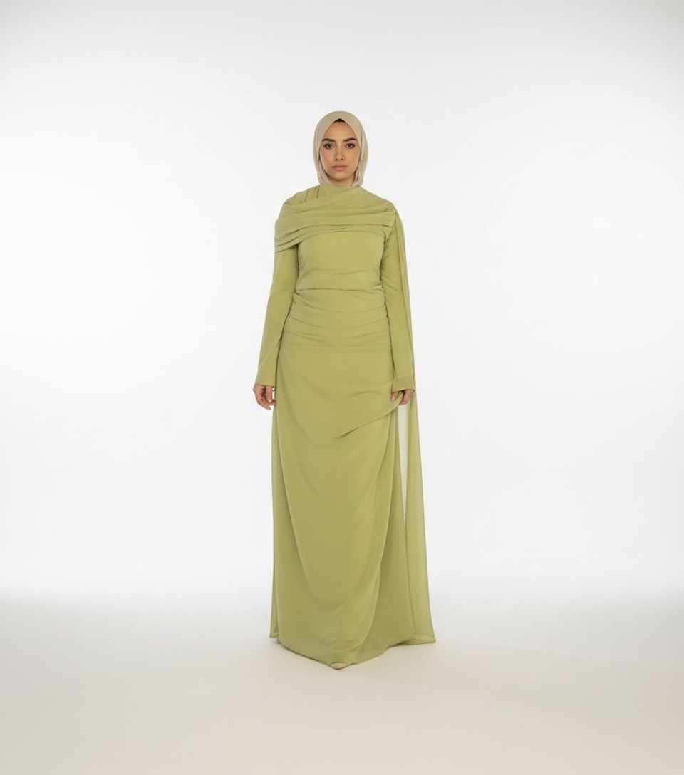 Robe verte elegante 
