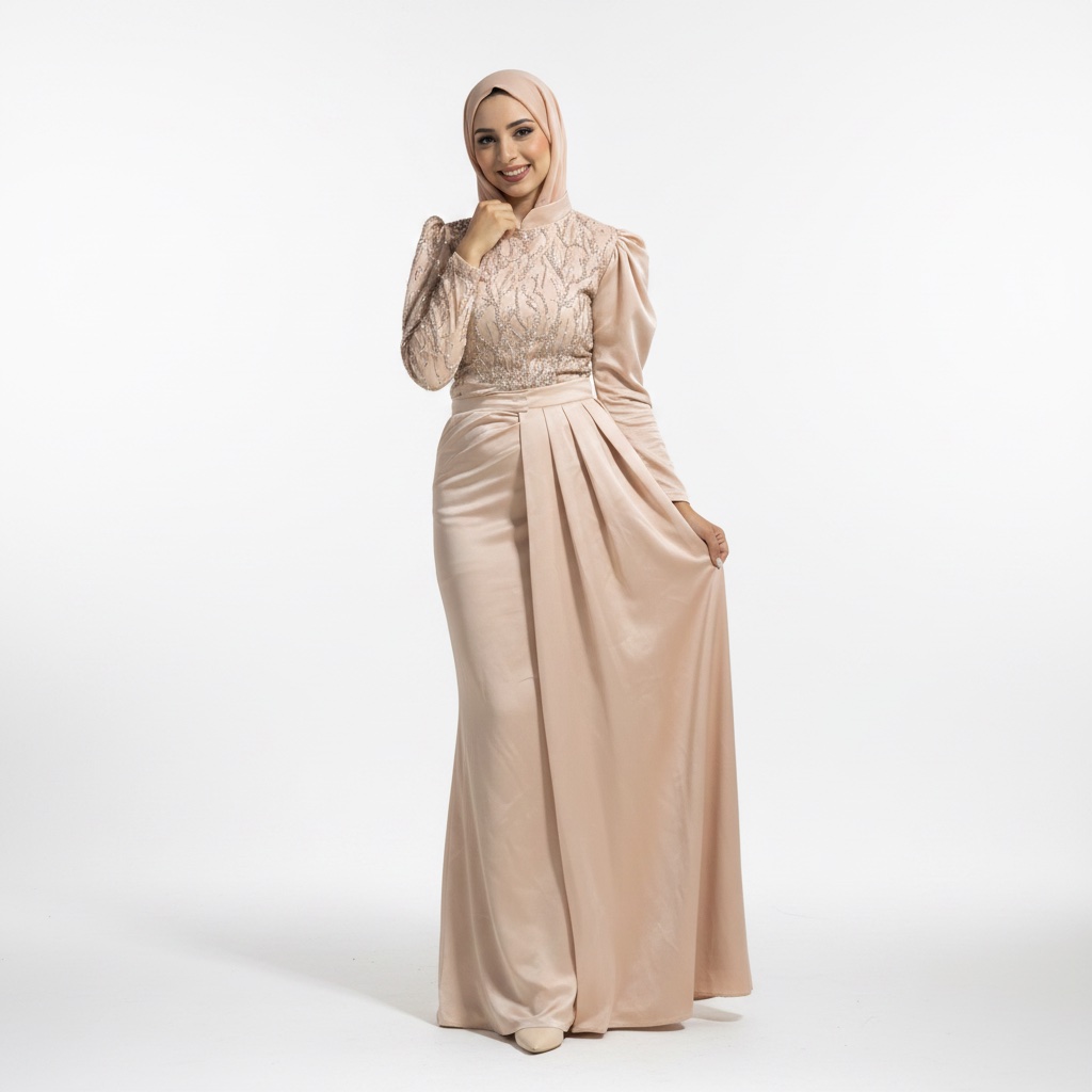 Robe soirée Satinée