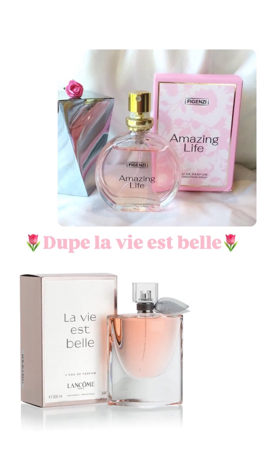 🌷La vie est belle✨🌷2 parfums dupe de chez figenzi❤️❤️