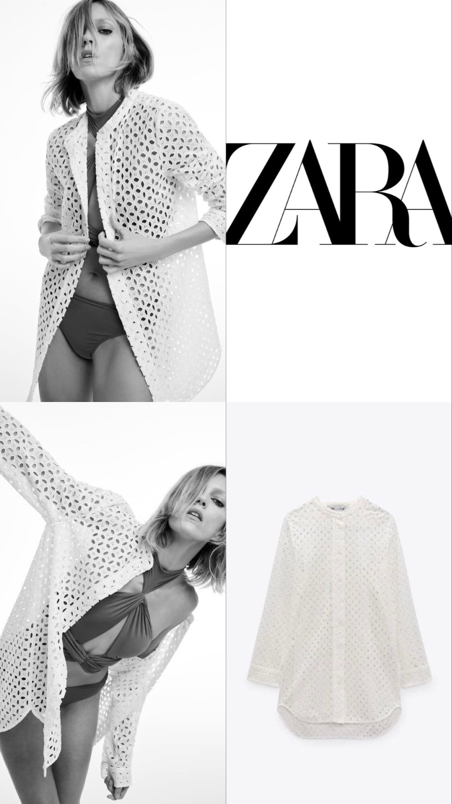 ❤️❤️Chemise cache maillot Zara ✨✨✨
