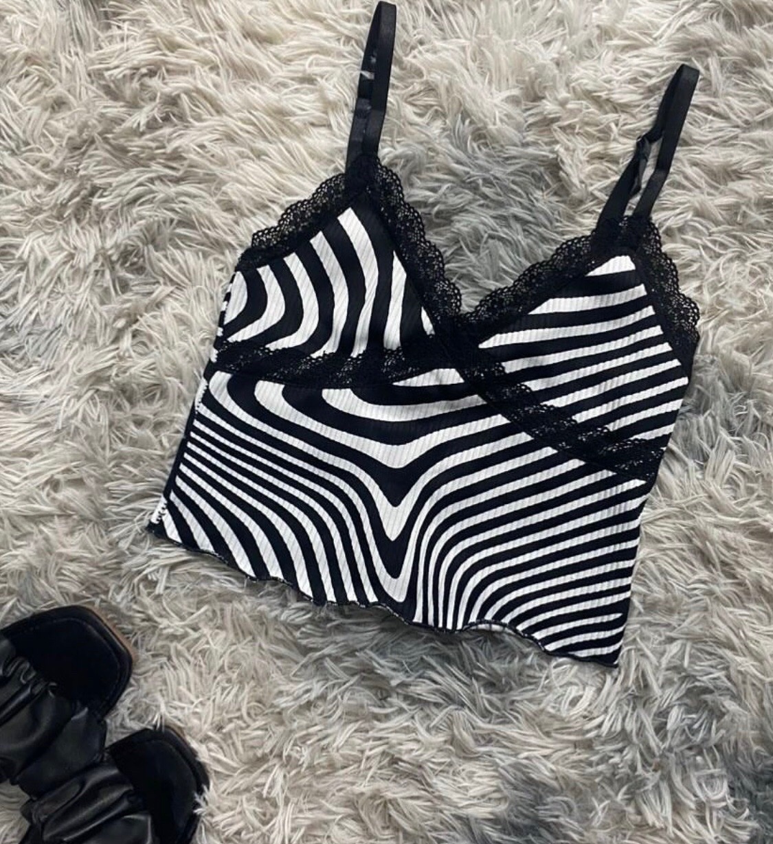 Crop top zebra