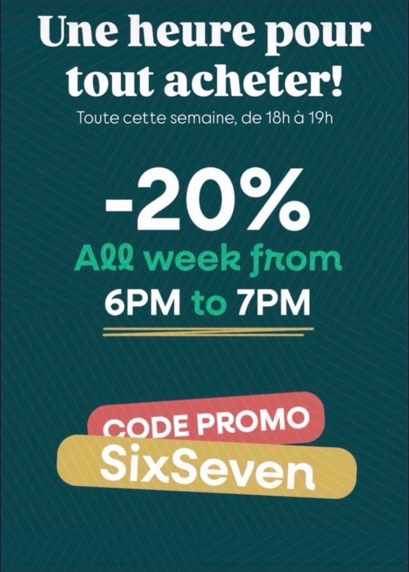 Code de reduction -20%