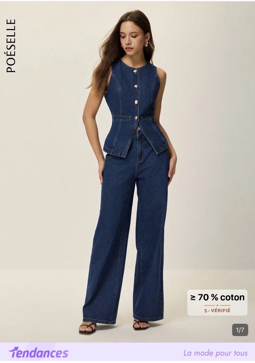 Ensemble en jean neuf poeselle shein L
