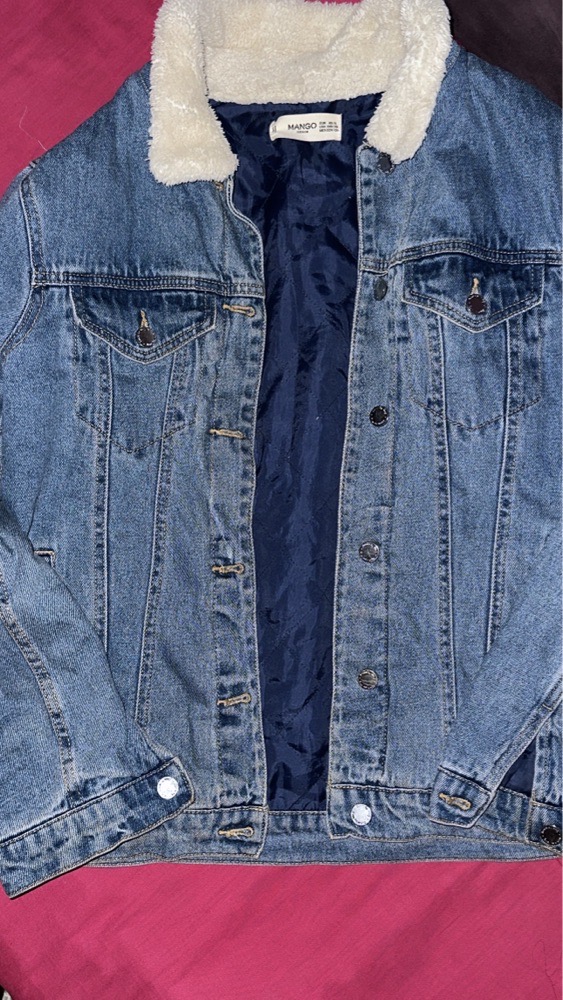 Mangoshearlingdenim-jacket
