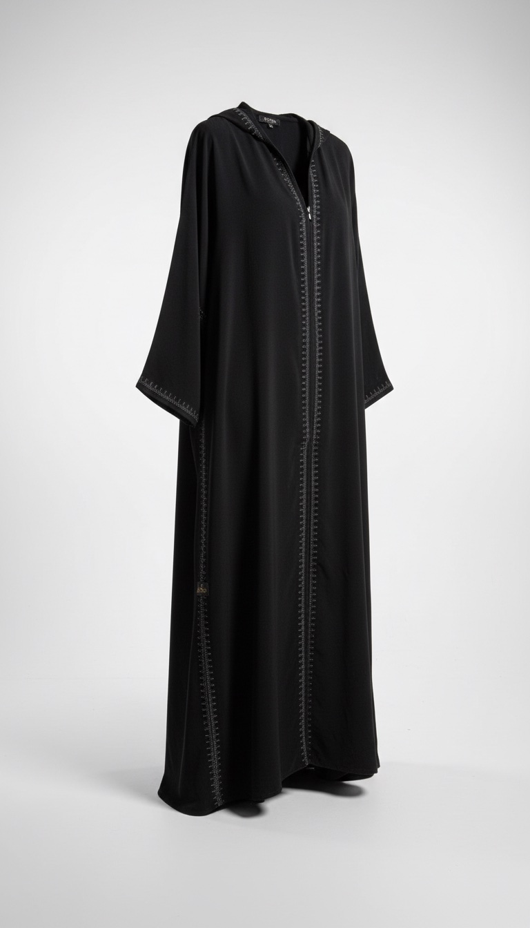 Abaya noir avec foulard chez SensoUAE