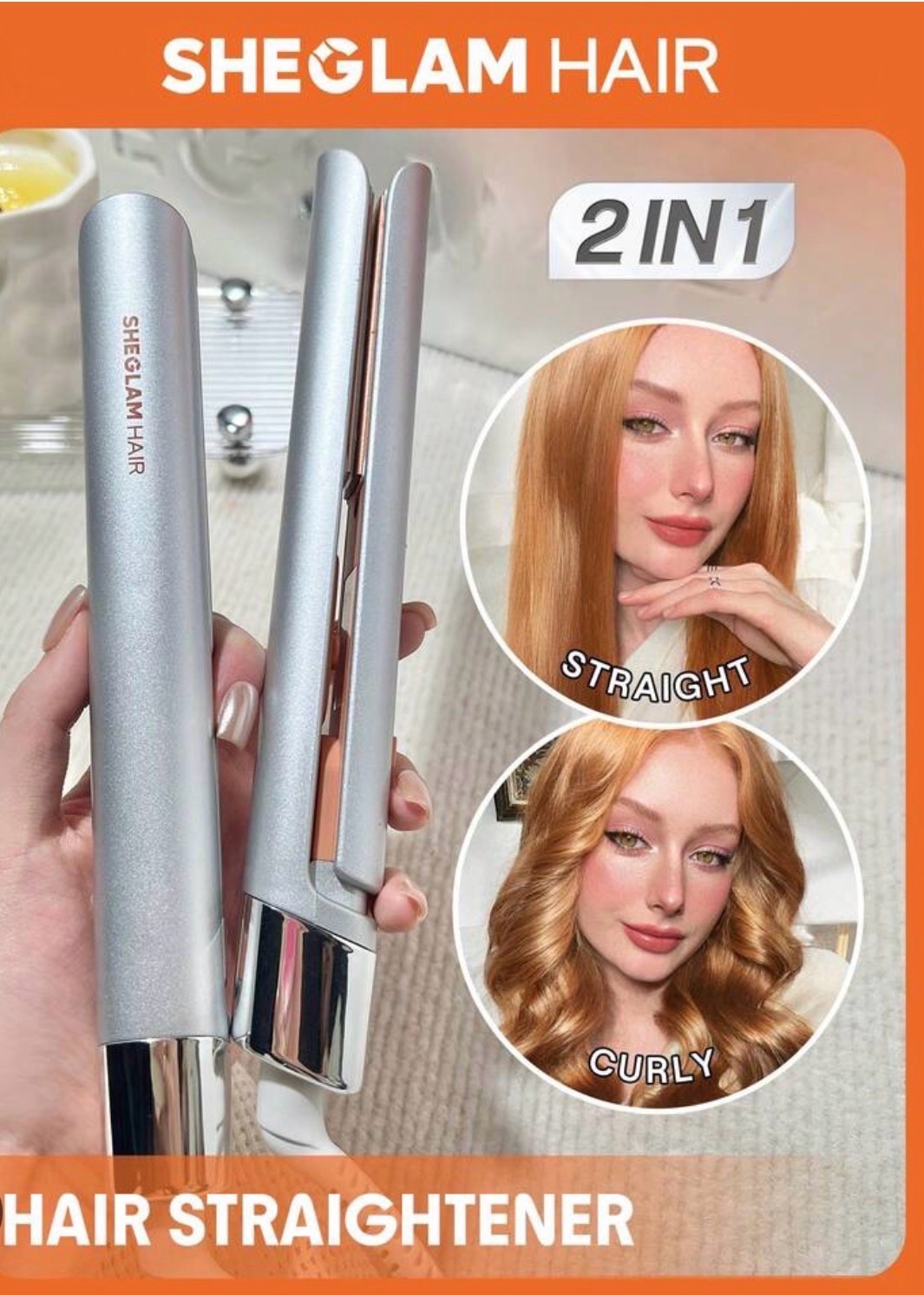 Sheglam hair mini lisseur à cheveux travel Buddy 
