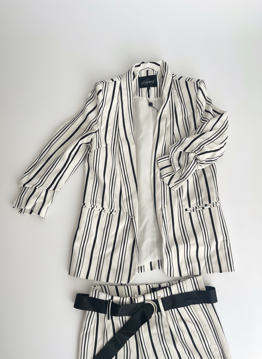 Tailleur rayé