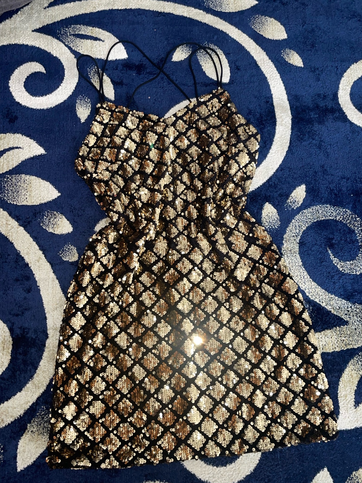 Robe soirée dorée