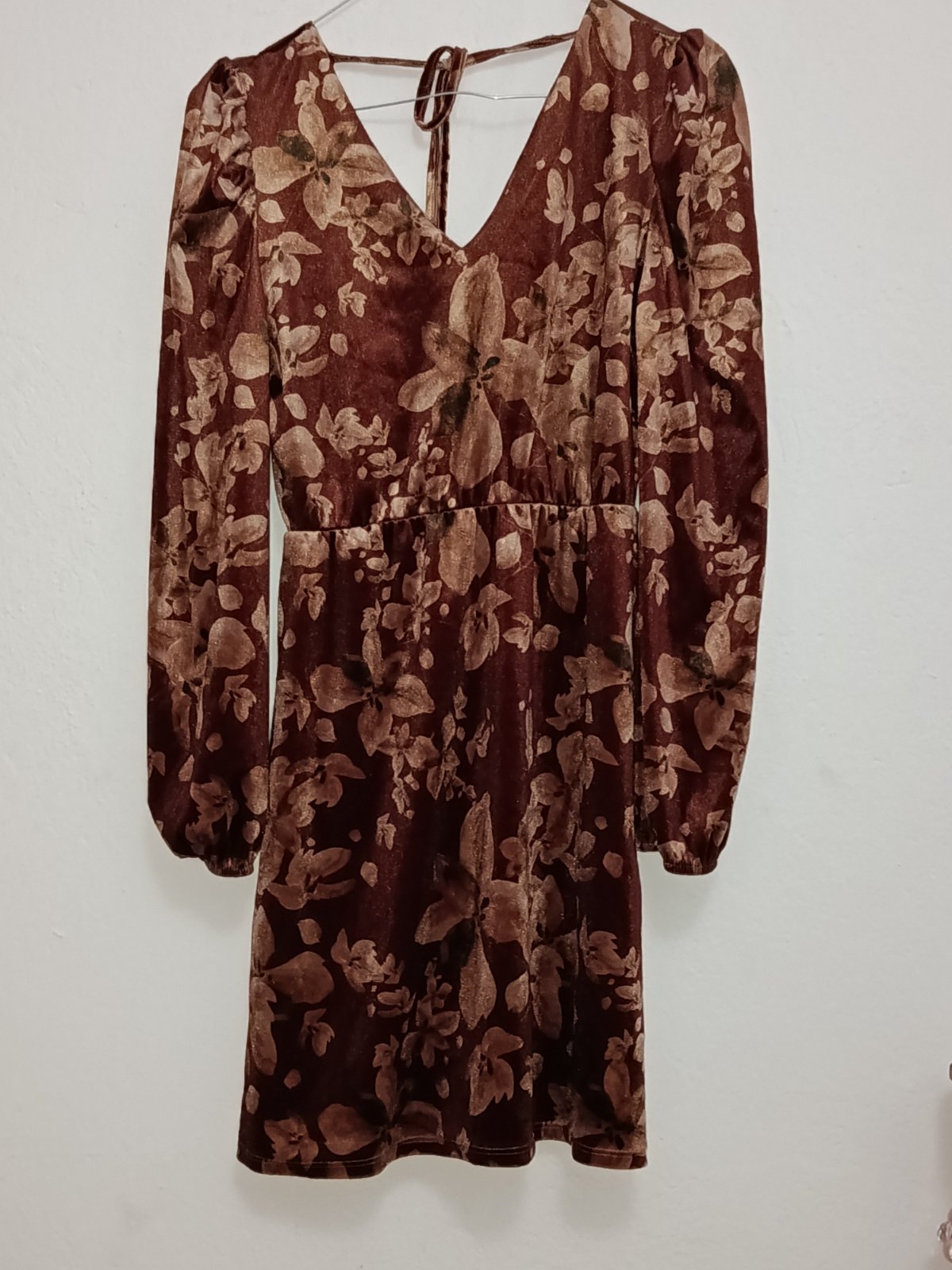 Robe Fleurie Marron – Taille M/L