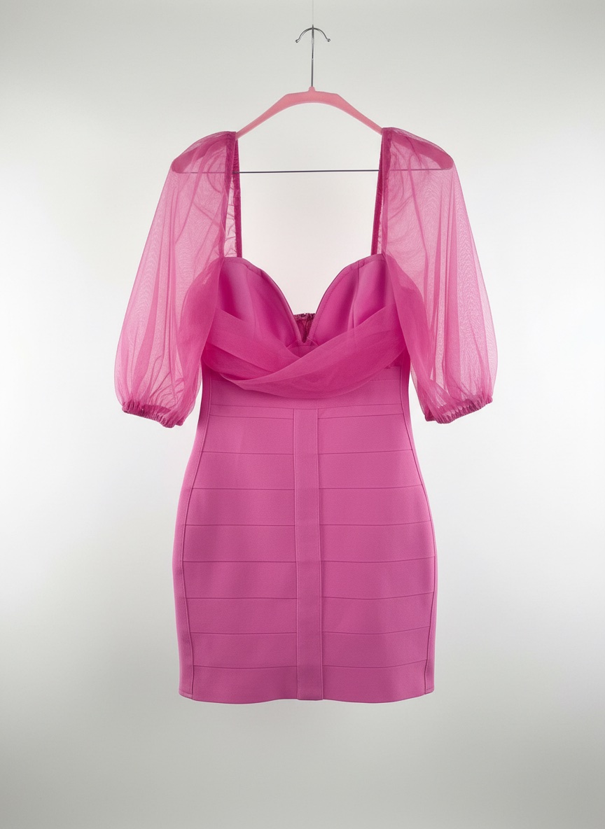 Robe rose de la marque missguided taille 38