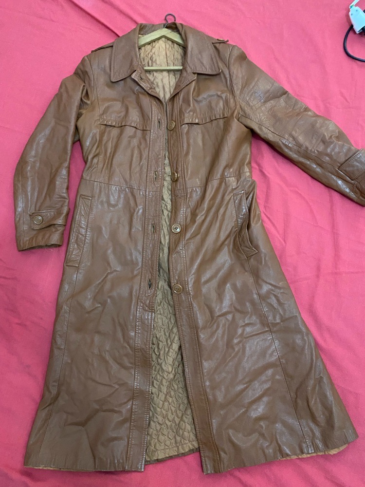 Trench en cuir 
