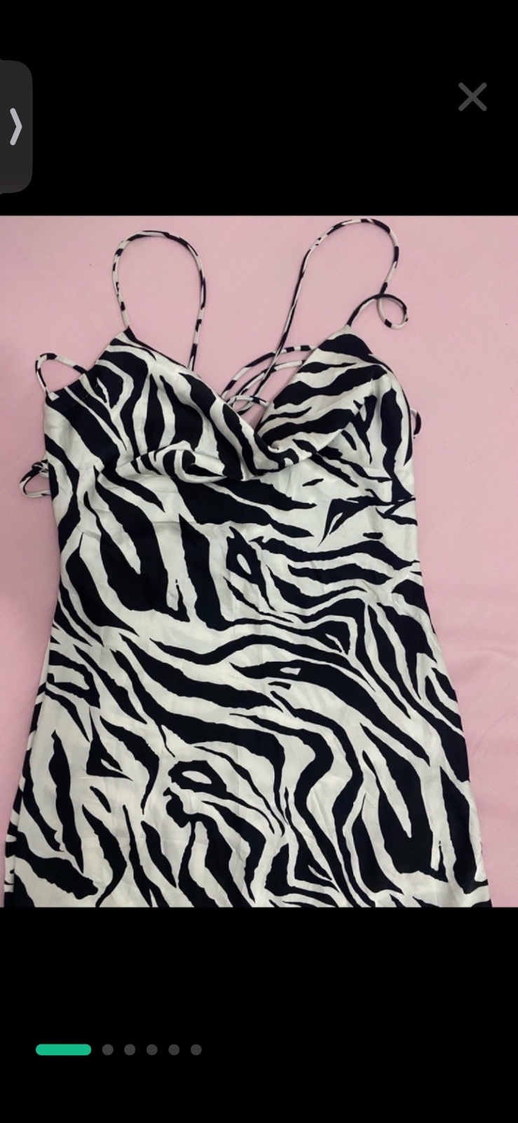 Robe longue classe zebre zara taille s