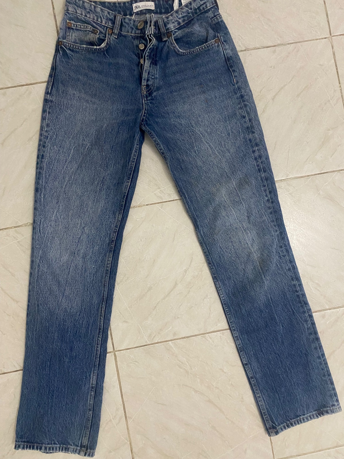 Pantalon jean zara large taille 38