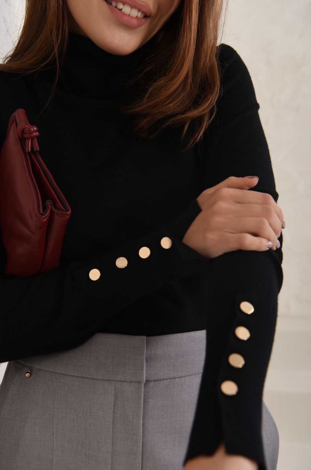 Pull zara colle montant noir basique en tres bonne etat taille L