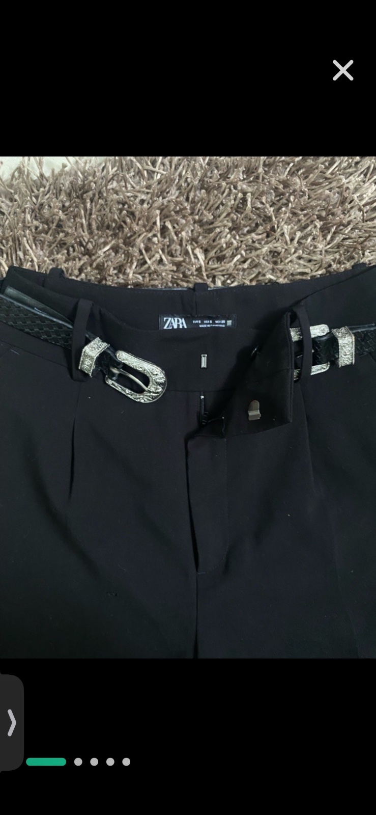 Pantalon zara noir en tres bon etat taille 38