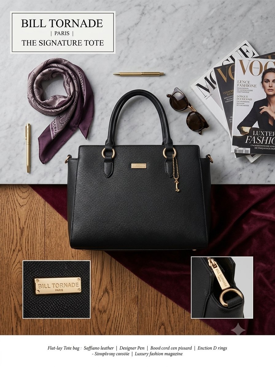 Sac a main en cuir BILL TORNADE paris
