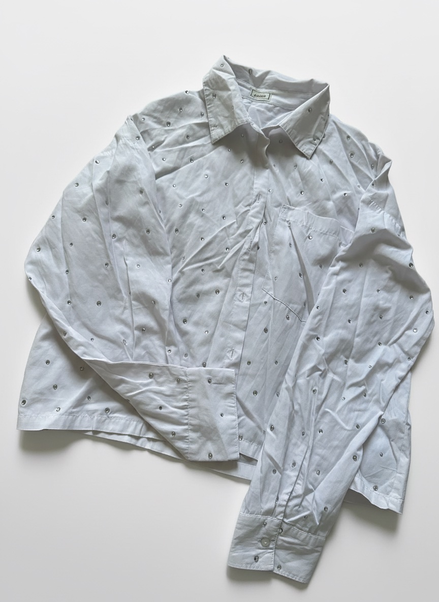 Chemise blanc avec des strasse