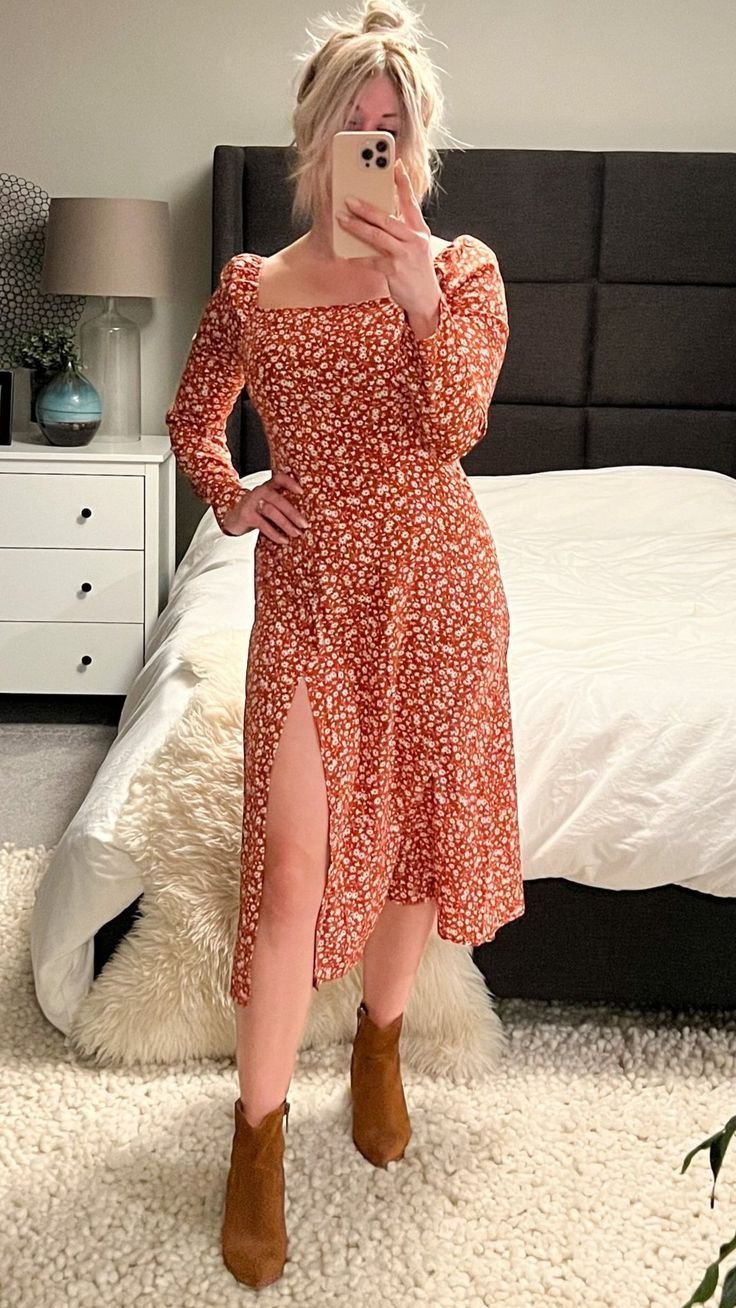 Robe shein fleurie 
