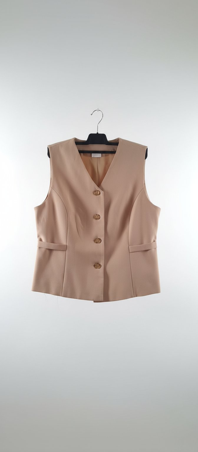 Jacket sans manche camel 