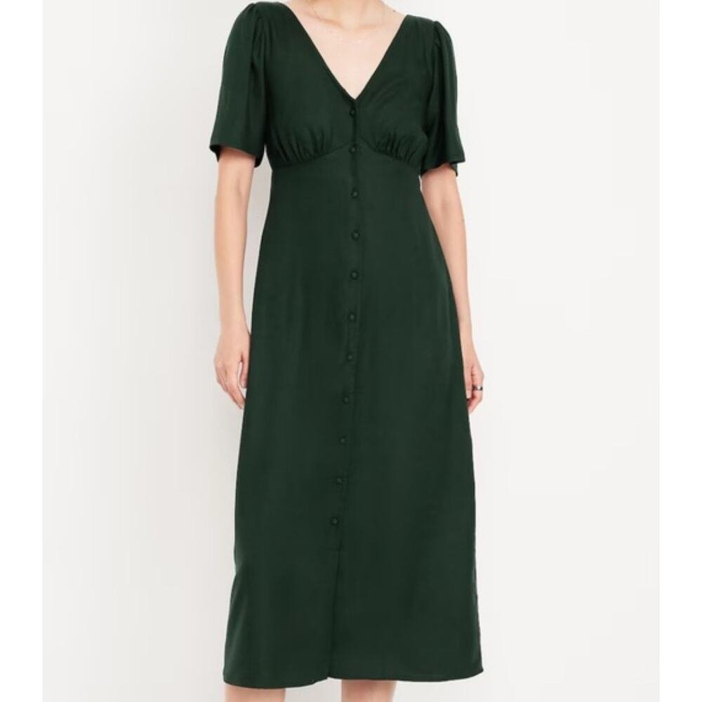 Robe midi verte