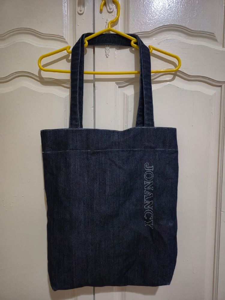 Denim tote bag