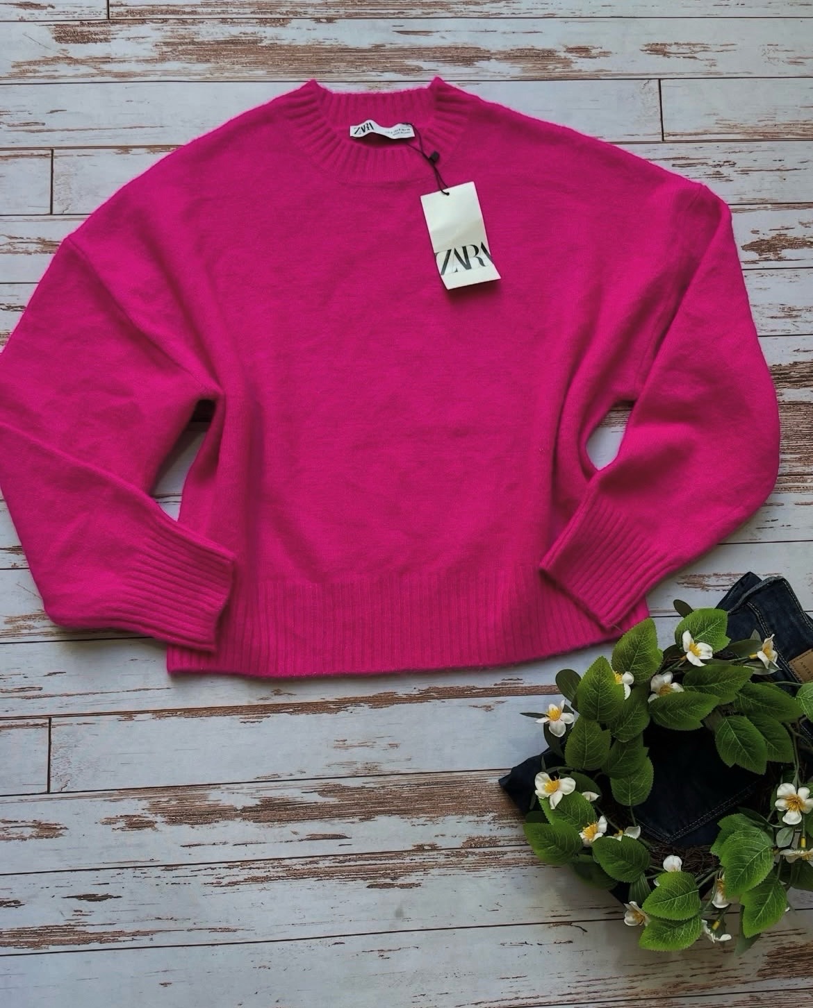 Pul ZARA oversize neuf de couleur rose fushia 