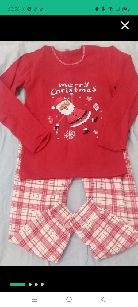 Pyjama merry christmas coton importation neuf