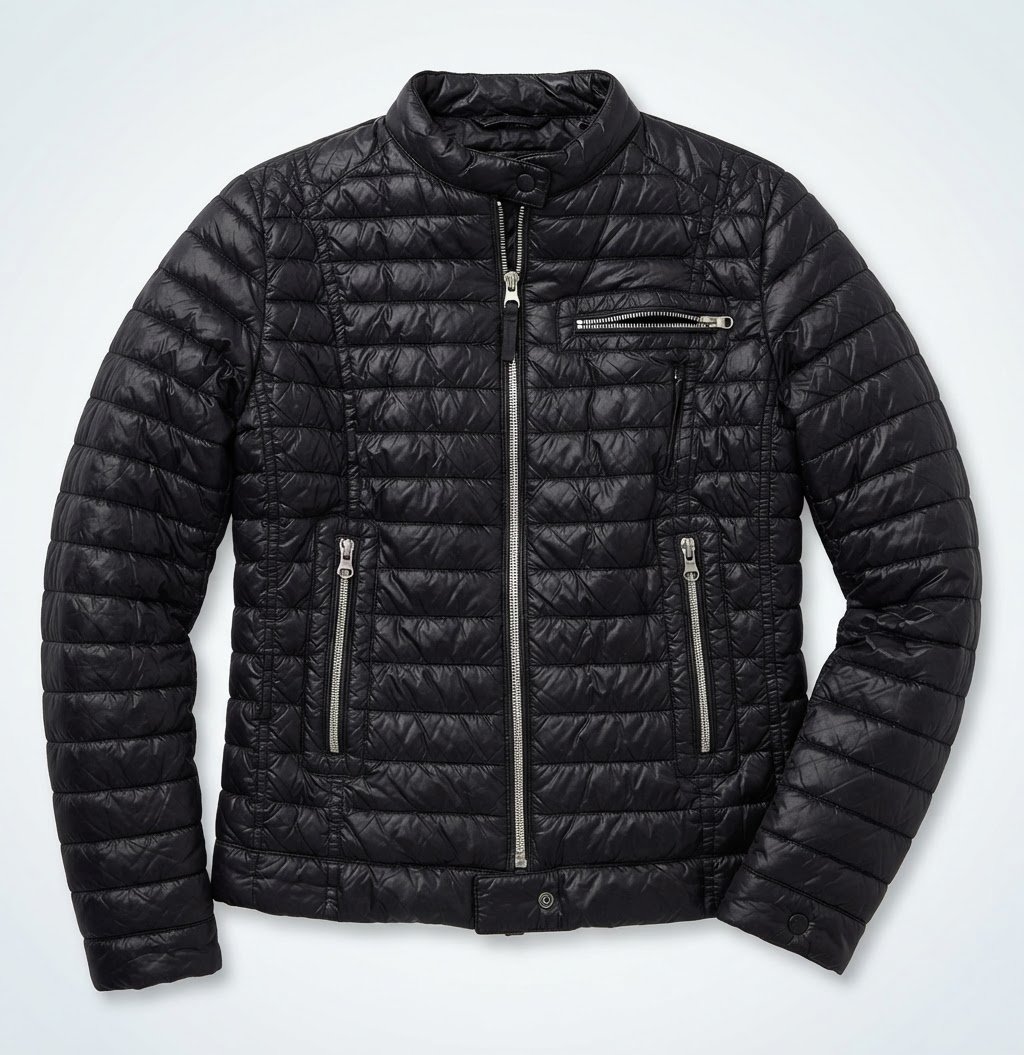 Doudoune noir importé top top comme neuf tlabes s/m