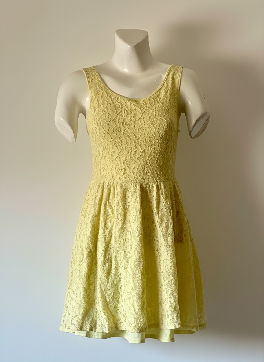 Summer Yellow Lace dress