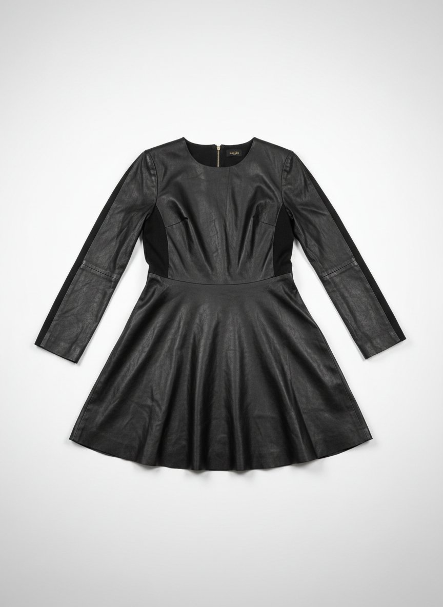 Robe noire cuire 