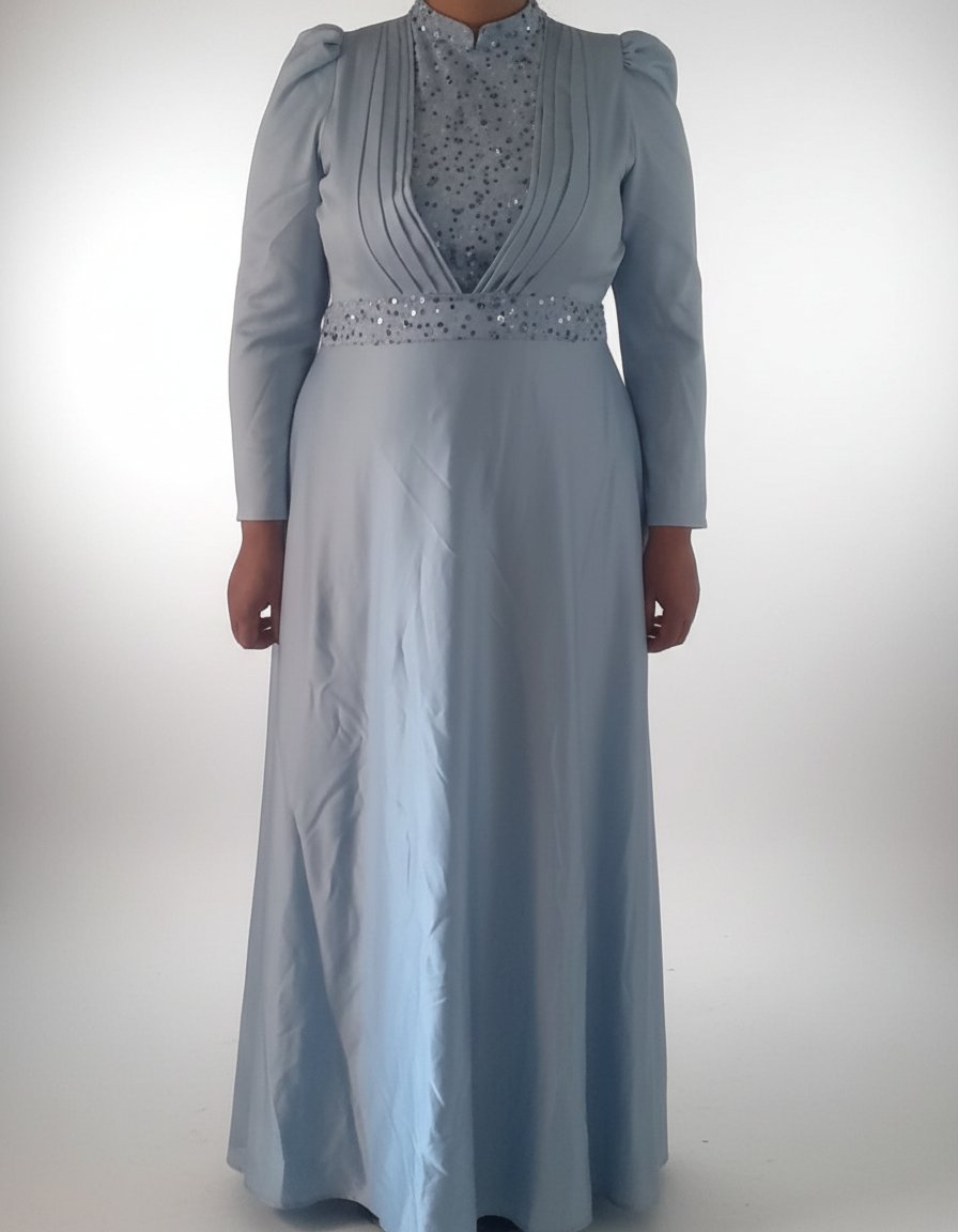 Robe soiré blé ciel