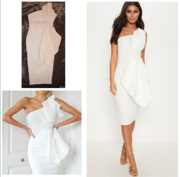 Robe blanc mi longue 