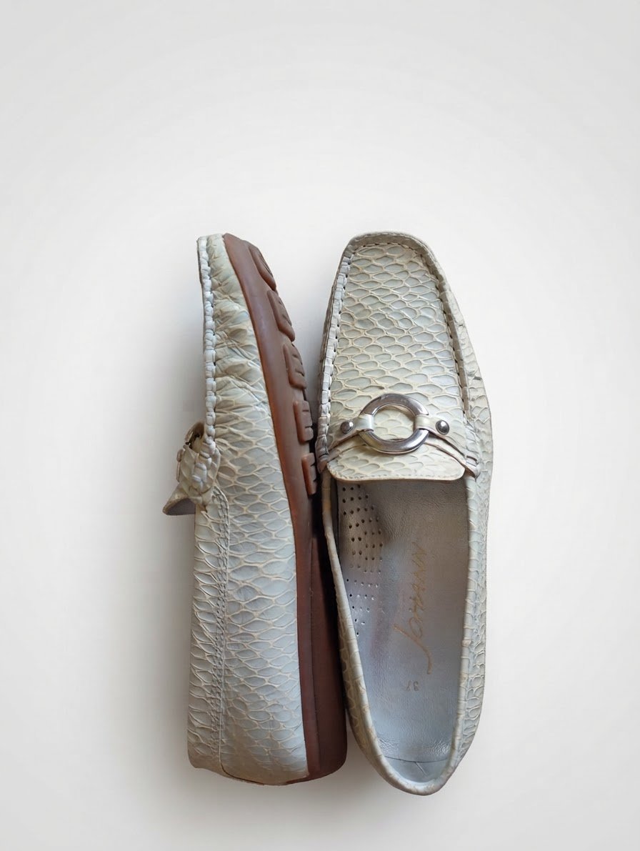 Mocassin effet peau de reptile - Très bon état 