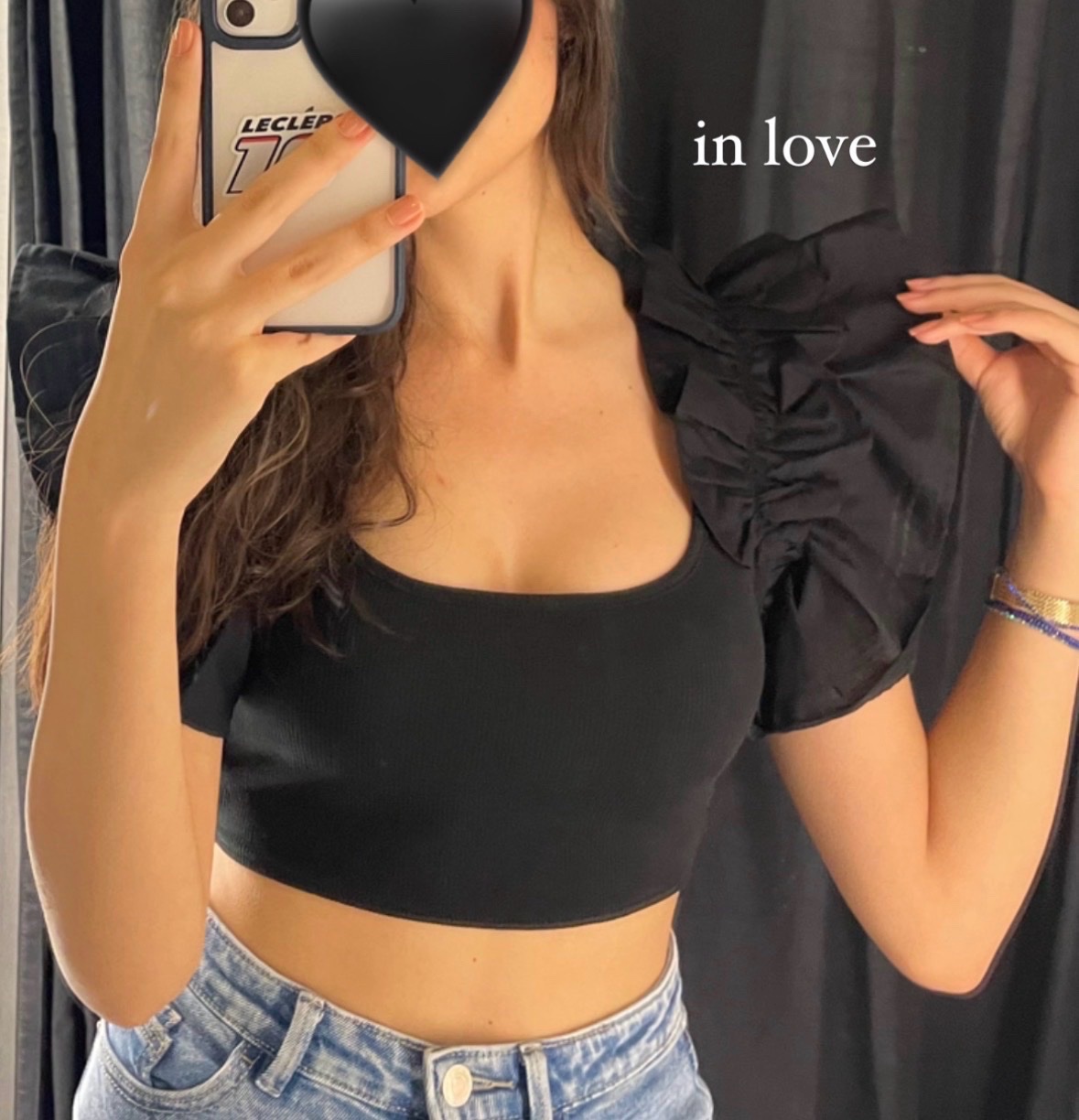 Top noir zara