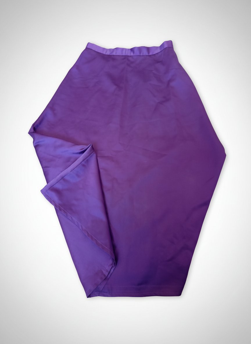 Jupe longue violette asymétrique