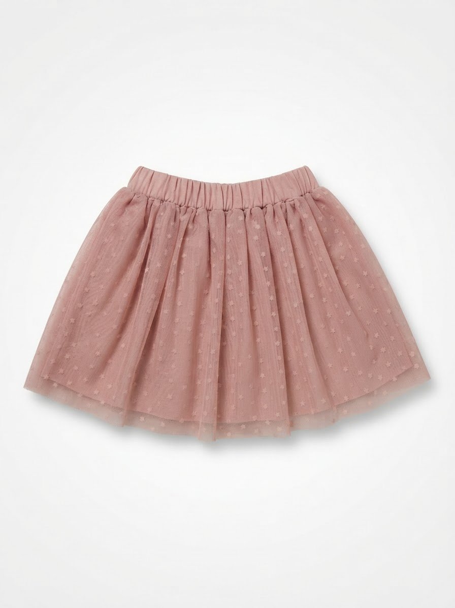 Jupe avec volant rose poudre fille gap
