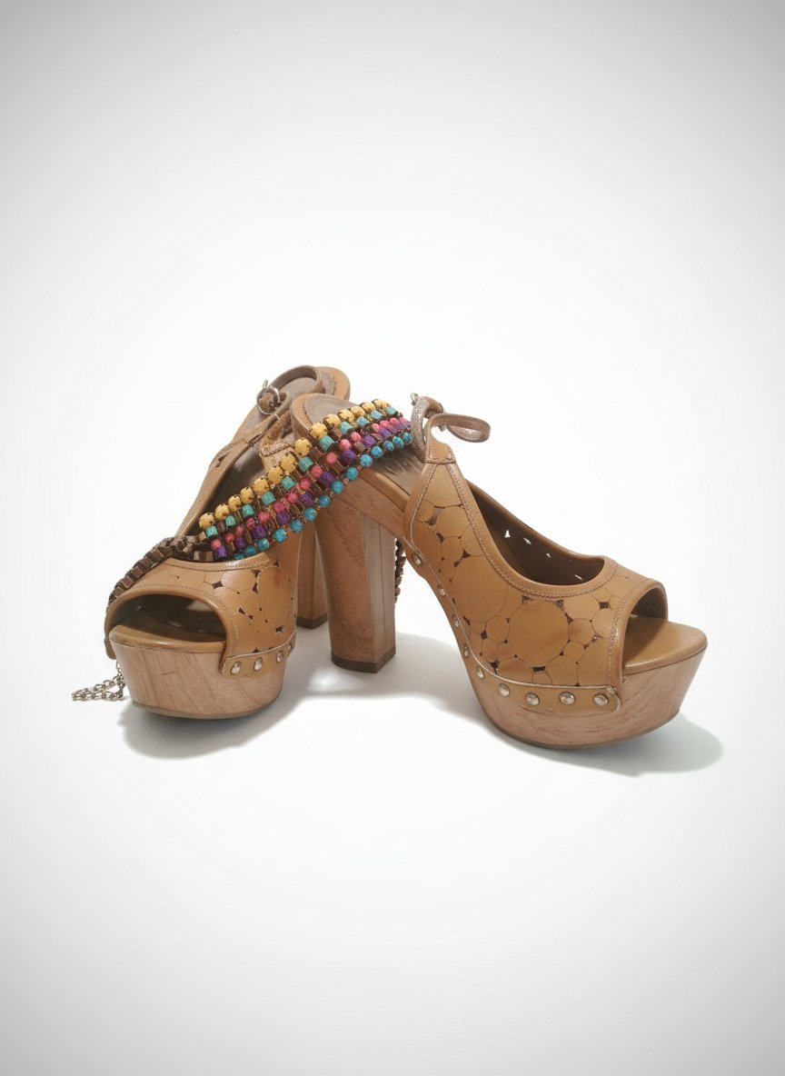 Sandales à talons pour femme avec cadeau 