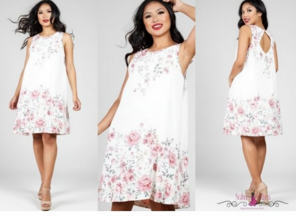 Robe chemise sans manche longue 