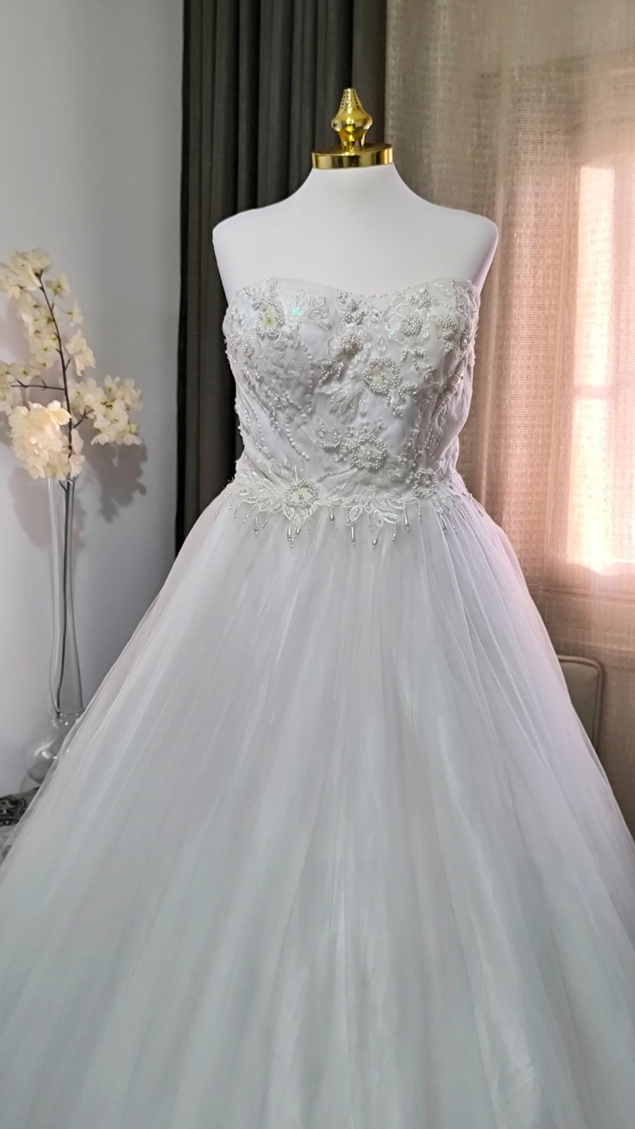 Robe de mariage très fine et classe