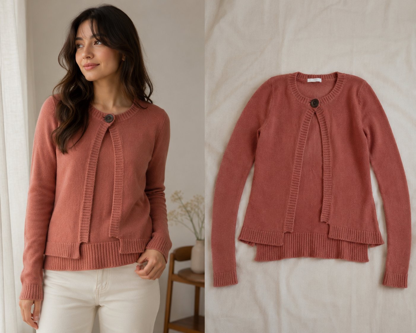 * Cardigan "Pêche Doux"*