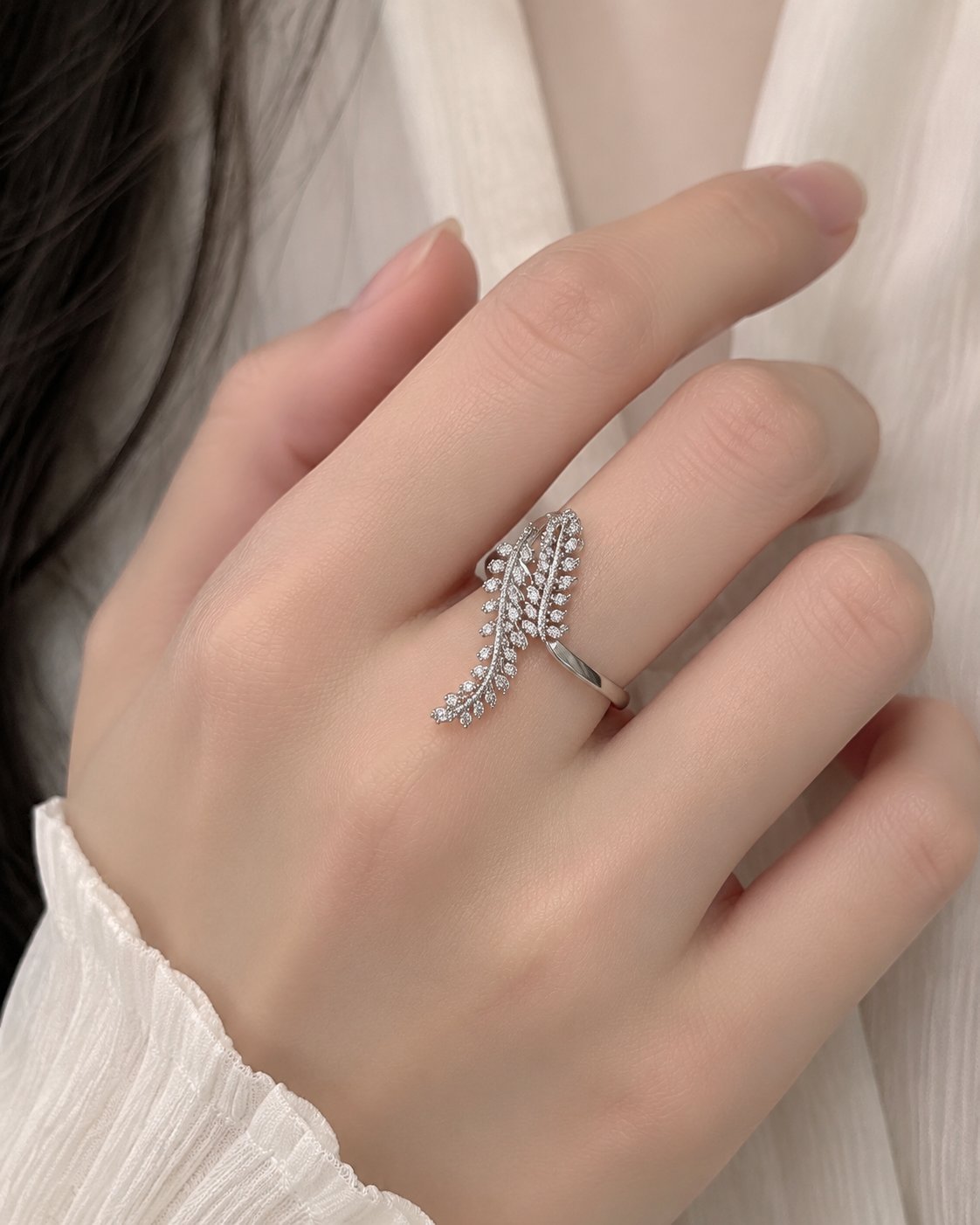 Bague Feuille Ailée