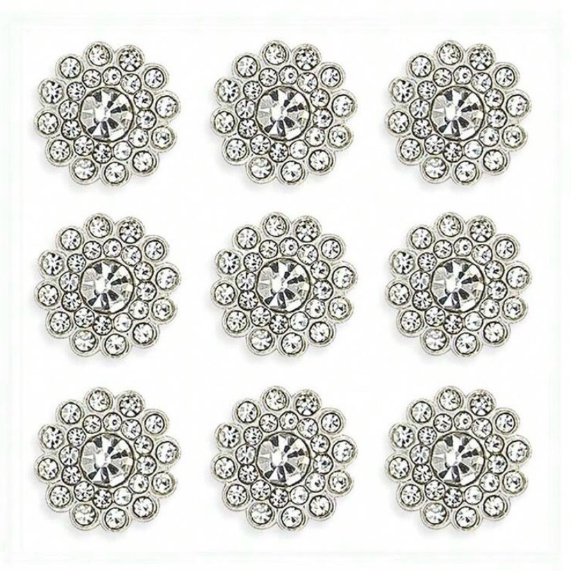 150 Motifes crystale fond en acier pour decoration braderie