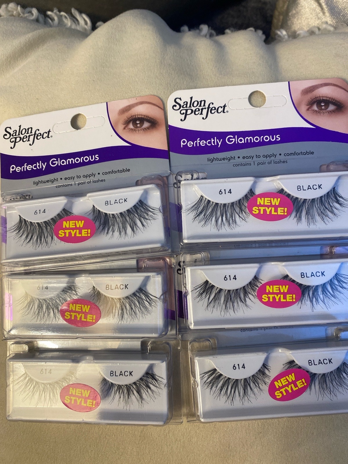 6 paires faux cils