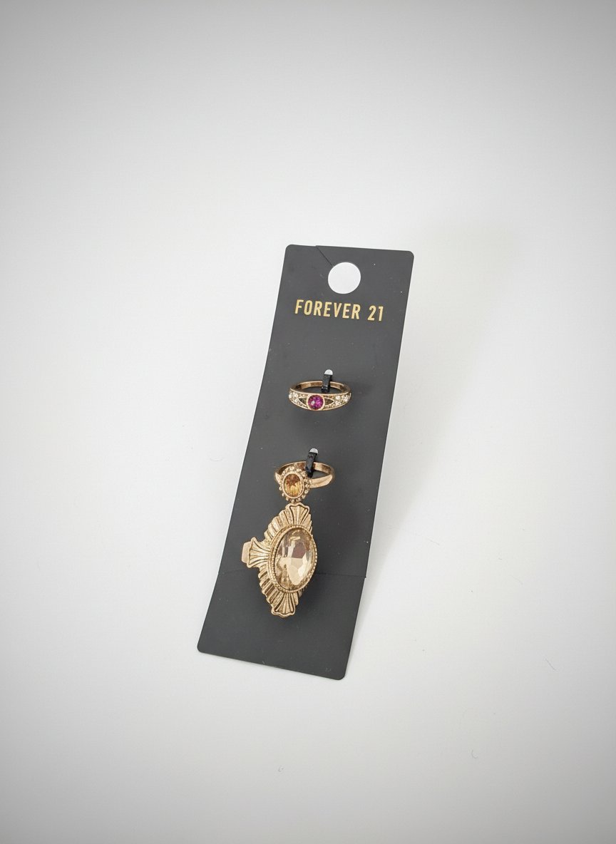 3 bagues dorèe forever 21 