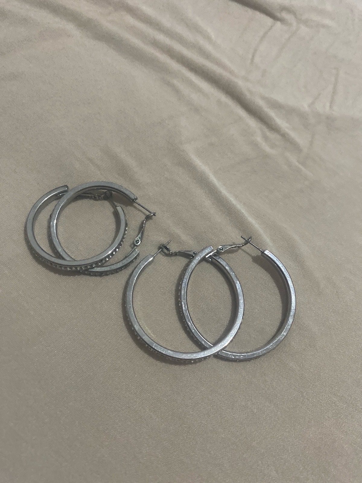2 paires 2 dimenssions de boucle d'oreille 